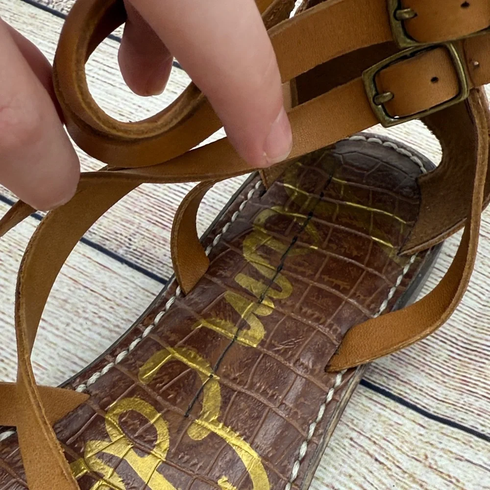 Sam Edelman Brown Strappy Sandals - Picture 3 of 8